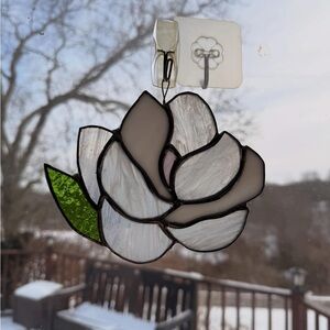 Stained Glass Magnolia Suncatcher